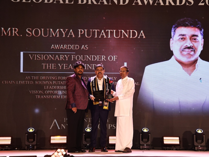Awarded – Visionary Founder Of The Year – Global Brand Awards